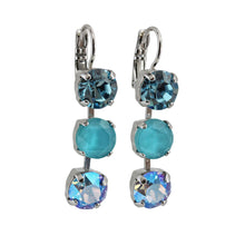 Mariana "Bliss" Rhodium Plated Three Stone Crystal Earrings, 1440/1 M2672ro