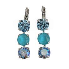 Mariana "Bliss" Rhodium Plated Three Stone Crystal Earrings, 1440/1 M2672ro