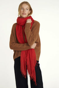 Chan Luu Cashmere and Silk Scarf Wrap - Valiant Poppy BRH-SC-140