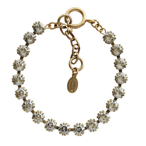 Catherine Popesco 14k Gold Plated Crystal Tennis Bracelet, 1694G Shade