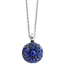 Mariana "Royal Blue" Guardian Angel Silver Plated Pendant Crystal Necklace, 5212 206206