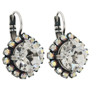 Mariana "On A Clear Day" Silver Plated Cushion Cut Statement Crystal Earrings, 1137/1 001