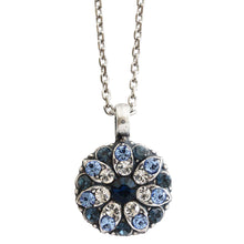 Mariana "Clear Blue" Guardian Angel Silver Plated Pendant Crystal Necklace, 5212 21120