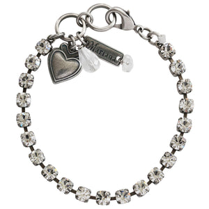 Mariana "On A Clear Day" Silver Plated Petite Everyday Crystal Bracelet, 4000 001001