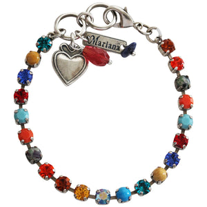 Mariana "Fantasy" Silver Plated Petite Everyday Crystal Bracelet, 4000 1037