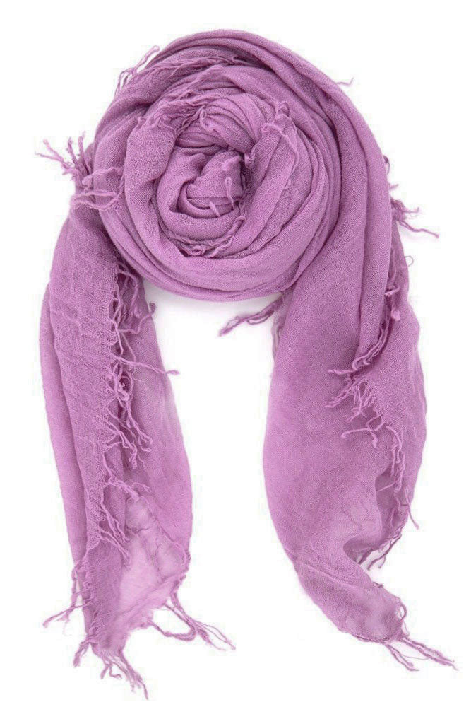 Chan Luu Cashmere and Silk Scarf Wrap - Violet Purple BRH-SC-140