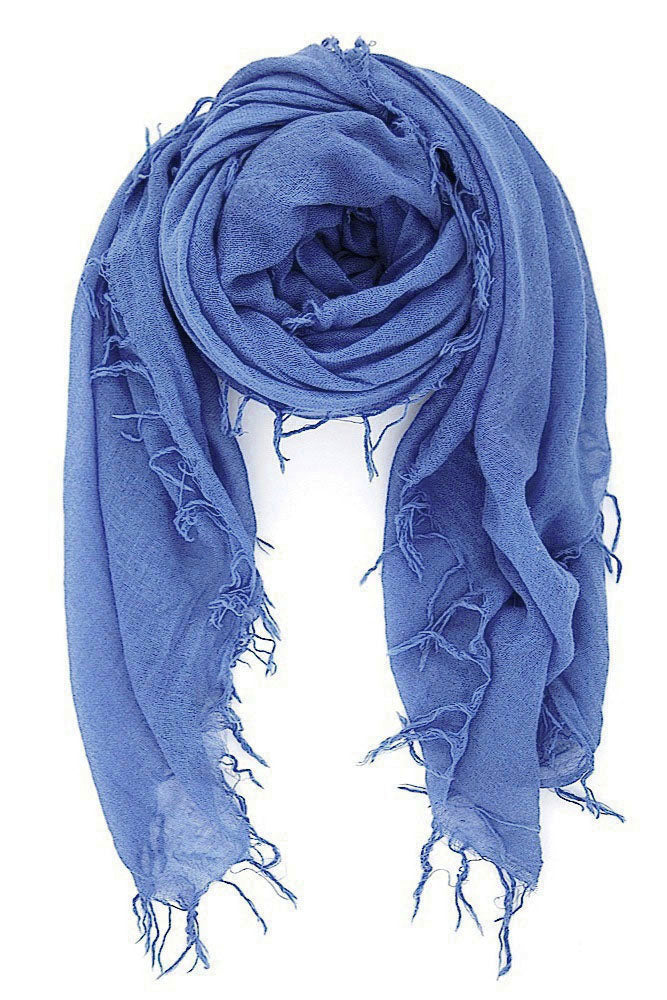 Chan Luu Cashmere and Silk Scarf Wrap - Baja Blue BRH-SC-140