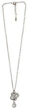 Patricia Locke Balancing Act Sterling Silver Plated Swarovski Round Mosaic Dangle Pendant Necklace, NK0521S All Crystal