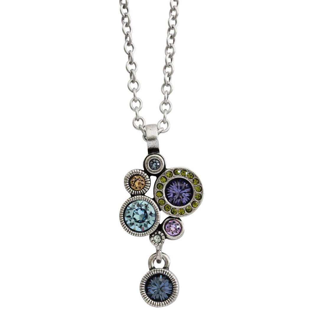 Patricia Locke Balancing Act Sterling Silver Plated Necklace, 16.5