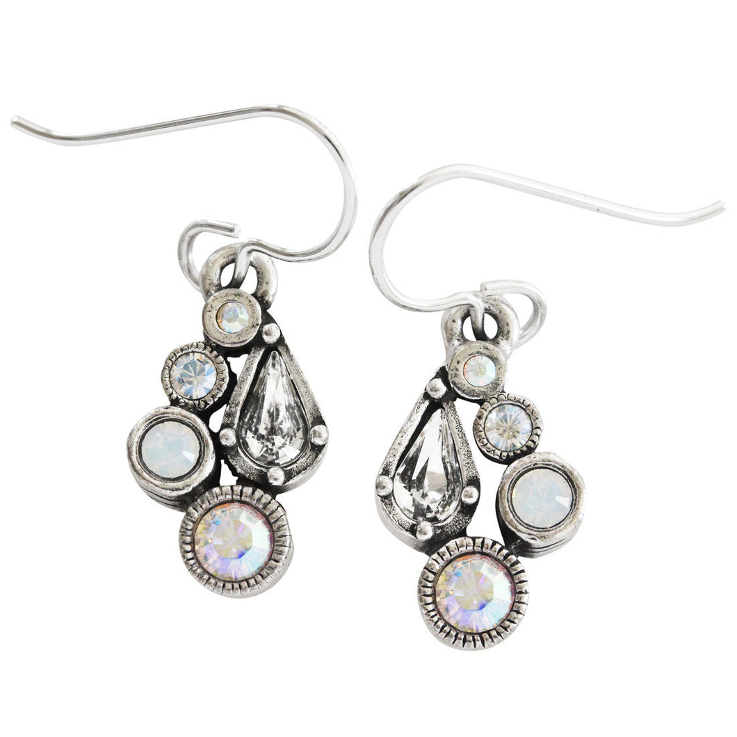 Patricia Locke Bitty Sterling Silver Plated Earrings, Sugar EF1038S