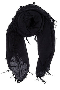 Chan Luu Cashmere and Silk Scarf Wrap - Black BRH-SC-140