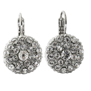 Mariana "On A Clear Day" Rhodium Plated Guardian Angel Crystal Earrings, 1029 001001ro