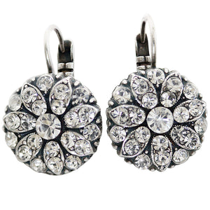 Mariana "On A Clear Day" Silver Plated Guardian Angel Crystal Earrings, 1029 001001