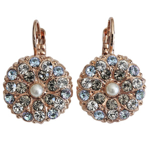 Mariana "Ice Queen" Rose Gold Plated Guardian Angel Crystal Earrings, 1029 1154rg