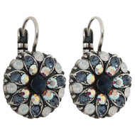 Mariana "Mood Indigo" Silver Plated Guardian Angel Crystal Earrings, 1029 1069