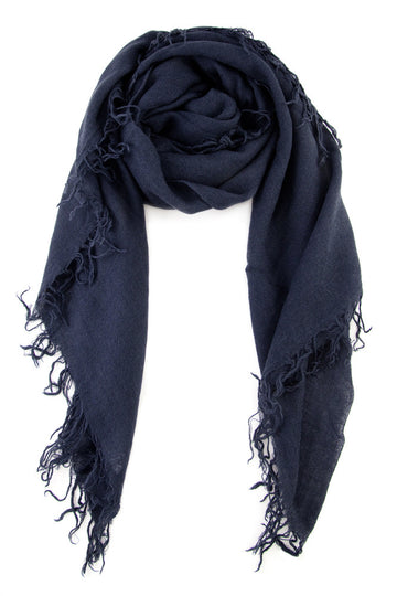 Chan Luu Cashmere And Silk Solid Scarf In Baja Blue