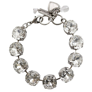 Mariana "On A Clear Day" Silver Plated Extra Luxurious Faceted Crystal Bracelet, 4438 001001
