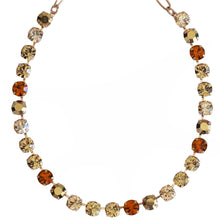 Mariana "Caramel" Rose Gold Plated Must-Have Everyday Crystal Necklace, 3252 137rg