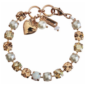 Mariana "Cookie Dough" Rose Gold Plated Must-Have Everyday Crystal Tennis Bracelet, 4252SO1 M1144rg