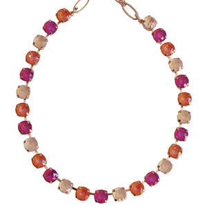 Mariana "Dreamsicle" Rose Gold Plated Must-Have Everyday Crystal Necklace, 3252 160-1rg