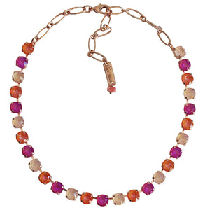 Mariana "Dreamsicle" Rose Gold Plated Must-Have Everyday Crystal Necklace, 3252 160-1rg