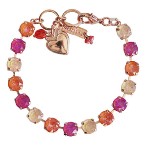 Mariana "Dreamsicle" Rose Gold Plated Sun-Kissed Must-Have Everyday Crystal Tennis Bracelet, 4252 160-1rg
