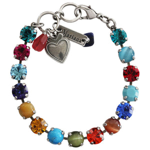 Mariana "Fantasy" Silver Plated Must-Have Everyday Crystal Tennis Bracelet, 4252 1037
