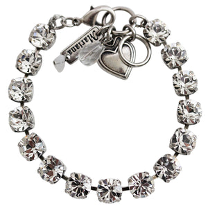 Mariana "On A Clear Day" Silver Plated Must-Have Everyday Crystal Tennis Bracelet, 4252 001001
