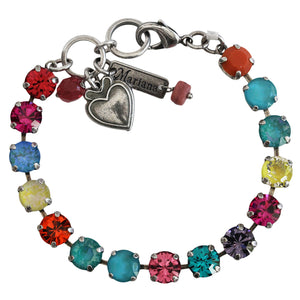 Mariana "Poppy" Silver Plated Must-Have Everyday Crystal Tennis Bracelet, 4252 M190