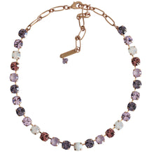 Mariana "Purple Paradise" Rose Gold Plated Must-Have Everyday Crystal Necklace, 3252S01 M371-1rg