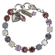Mariana "Purple Mix" Silver Plated Must-Have Everyday Crystal Tennis Bracelet, 4252 M1062