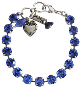 Mariana "Royal Blue" Silver Plated Must-Have Everyday Crystal Tennis Bracelet, 4252 206206