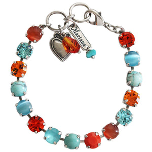 Mariana "Serengeti" Silver Plated Must-Have Everyday Crystal Tennis Bracelet, 4252 M1079
