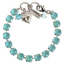 Mariana "Sun-Kissed Aqua" Rhodium Plated Must-Have Everyday Crystal Tennis Bracelet, 4252 146146ro