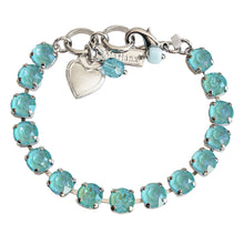 Mariana "Sun-Kissed Aqua" Rhodium Plated Must-Have Everyday Crystal Tennis Bracelet, 4252 146146ro