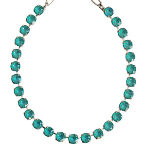 Mariana "Sun-Kissed Laguna" Rhodium Plated Must-Have Everyday Crystal Necklace, 3252 142142ro
