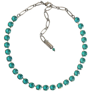Mariana "Sun-Kissed Laguna" Rhodium Plated Must-Have Everyday Crystal Necklace, 3252 142142ro