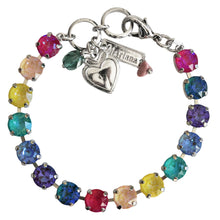 Mariana "'Sun-Kissed Rainbow" Rhodium Plated Must-Have Everyday Crystal Tennis Bracelet, 4252 168-1ro