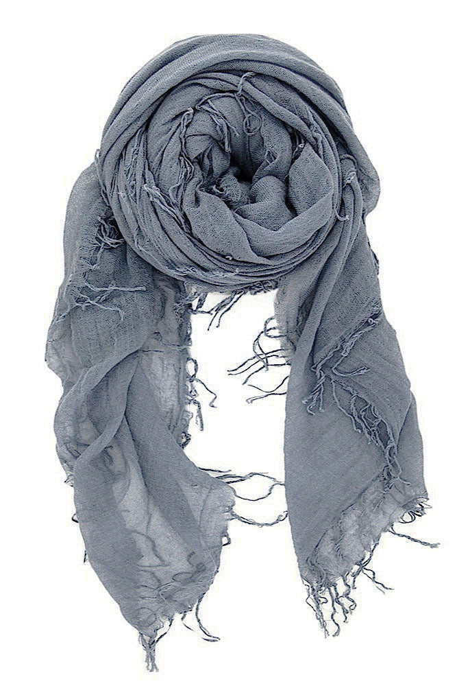 Chan Luu Cashmere and Silk Scarf Wrap - Cloud Grey BRH-SC-140