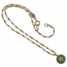 Catherine Popesco La Vie Parisienne 14k Gold Plated Enamel Lucky Four Leaf Clover Shamrock Pendant Necklace, 1057G Green