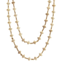 Catherine Popesco 14k Gold Plated Lotus Clover Fancy Long Chain Layering Necklace, 1599RLG