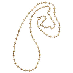 Catherine Popesco 14k Gold Plated Lotus Clover Fancy Long Chain Layering Necklace, 1599RLG