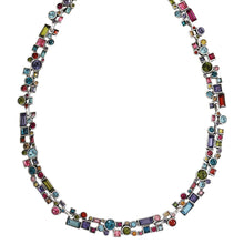 Patricia Locke "Confetti" Sterling Silver Plated Necklace, 17" + 1" Extender Fling NK0353S