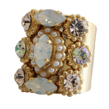 Mariana Gold Plated Marquis Cluster Statement Swarovski Crystal Ring, 8.5 Tequila Sunrise 7503 2102yg