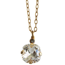 Catherine Popesco La Vie Parisienne 14k Gold Plated Round Pendant Crystal Necklace, 6556GN Clear
