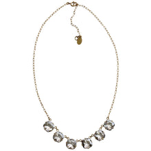 Catherine Popesco 14k Gold Plated Crystal Round Necklace, 16" + 2" Extender 1257G Shade