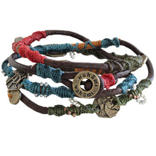 Wakami Dream Leather Wrap Bracelet, 6 3/4" Multi wa0344