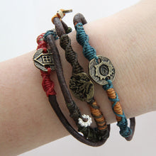 Wakami Dream Leather Wrap Bracelet, 6 3/4" Multi wa0344