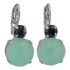 Mariana "Fairy Tale" Rhodium Plated Lovable Double Stone Crystal Earrings, 1037R M1157ro