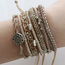 Wakami Earth Bracelet, 6.5-7" Natural Beige 7 Strand wa0389-102